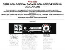 Tablet Screenshot of geologia.koniusza.progeo.pl